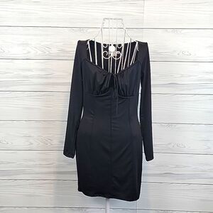 Gaze black bodycon mini dress Women's Size M